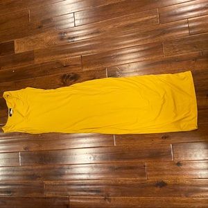Yellow maxi dress